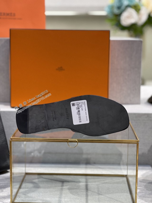 Hermes愛馬仕2022新色中底全包高版本純手工鞋 經典款H女士拖鞋 dx3358